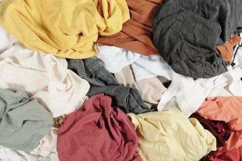 Heap of clothes Foto stock