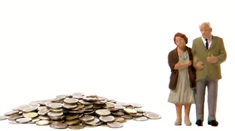 Heap of coins decreasing Video stock 11285428