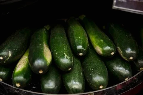 Heap of Courgette's Fotos Stock