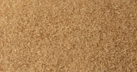Heap of crystal cane sugar rotating Stock Footage 105756057