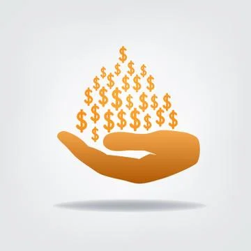 Heap of dollars Stockillustratie