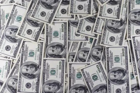 Heap of dollars Foto stock