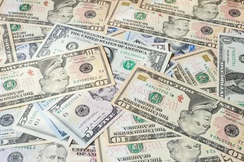 Heap of dollars 스톡 사진