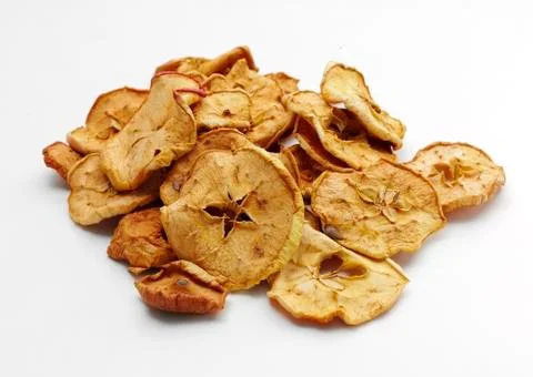 Heap of dried apples Stock Photos