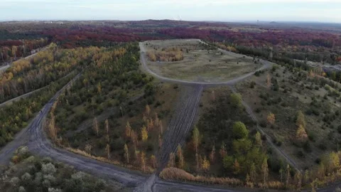 Heap, dumping ground, anthropogenic form shape the earth's surface. Stock Footage 142880401
