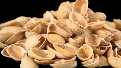 Heap Empty pistachio shell without core. Pistachio shells Foto stock