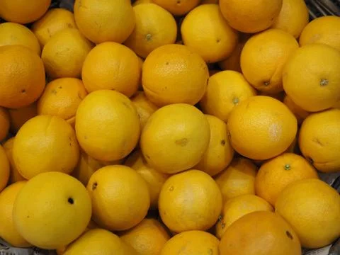A heap of fresh oranges Stock Photos