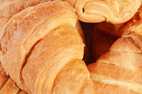 Heap of fresh rolls as background Stock Photos