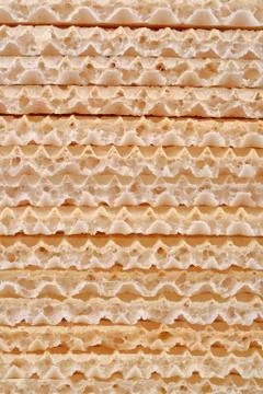 Heap of fresh waffles Stock Photos