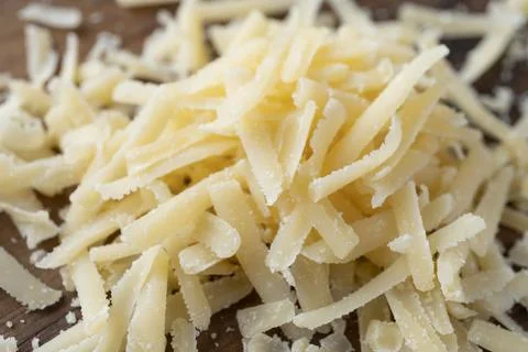 Heap of grated parmesan Fotos de archivo