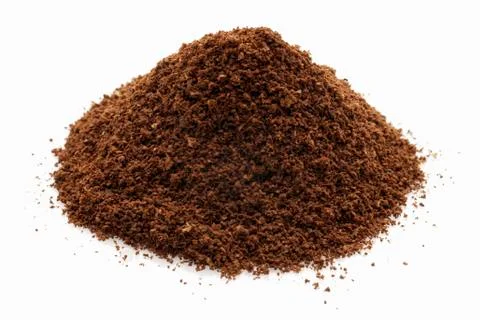 A heap of ground coffee Stock Photos
