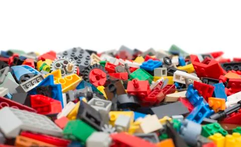Heap of Lego bricks Stock Photos