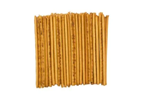 Heap long thin biscuit closeup Foto stock