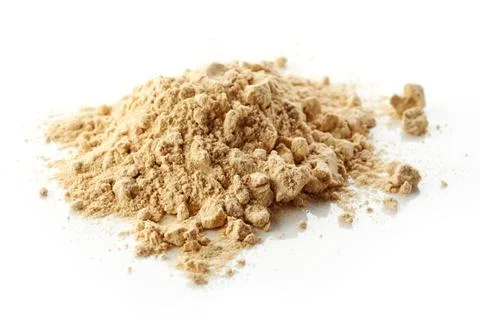 Heap of maca powder Stock Photos