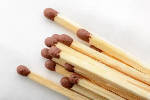 Heap of matches 库存照片