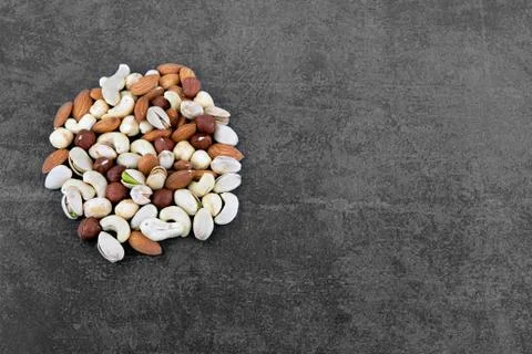 Heap of mixed nuts Stock Photos