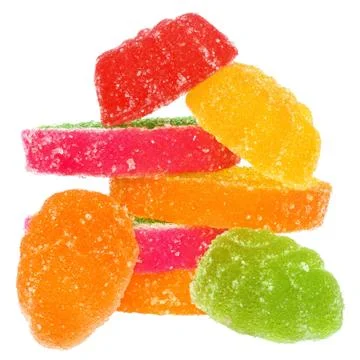 Heap multicolored candy Stock Photos