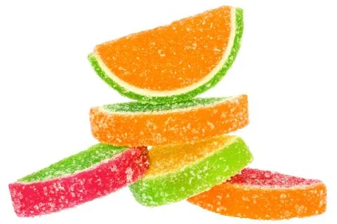 Heap multicolored candy Stock Photos