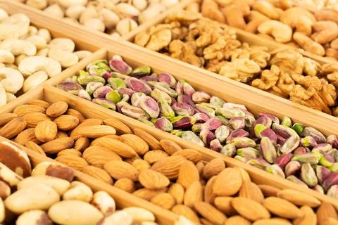 Heap of nuts Stock Photos