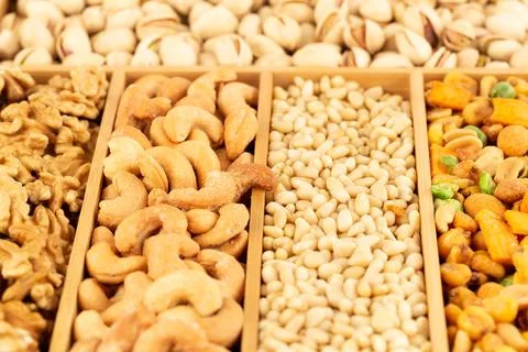 Heap of nuts Stock Photos