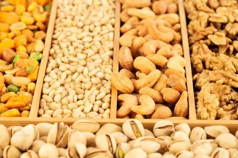 Heap of nuts Stock Photos