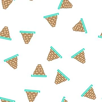 Heap of peat vector seamless pattern Stockillustratie