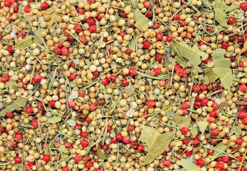 Heap of pepper corns Stock Photos