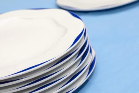 Heap of plates Stock Photos