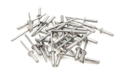 Heap of pop rivets Stock Photos