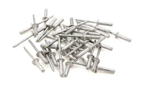 Heap of pop rivets Stock Photos