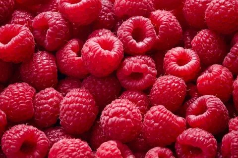 Heap of raspberry Foto stock