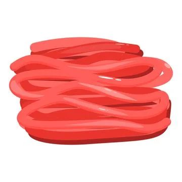 Heap of raw meat minced beef for cooking burger or patty Stock Illustration