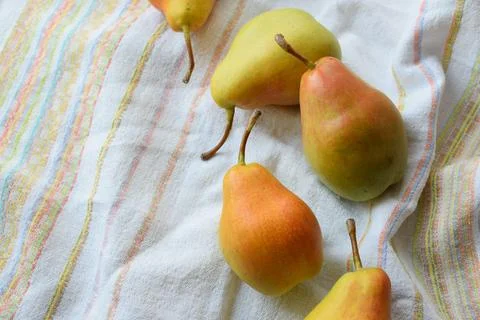 Heap of ripe pears Stock Photos