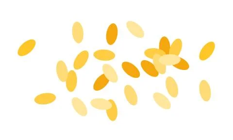 Heap of sesame seeds vector flat isolated Stock Illustration
