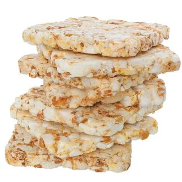 Heap slice of crispbread Stock Photos