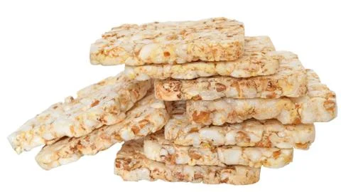 Heap slice of crispbread Stock Photos