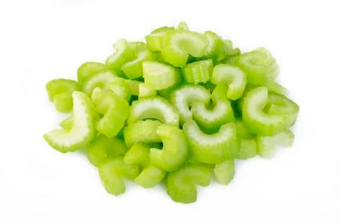 Heap of sliced celery Stock Photos