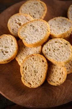 Heap of small rusks Stock Photos
