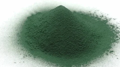 A heap of spirulina powder 스톡 동영상 138797063
