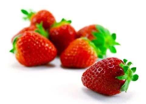 Heap of strawberries Stock Photos