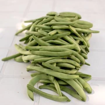 A heap of string beans Stock Photos