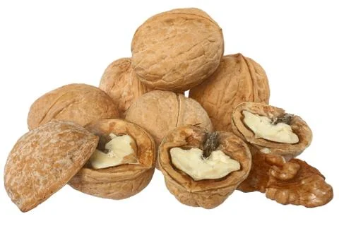 Heap walnut crack Stock Photos