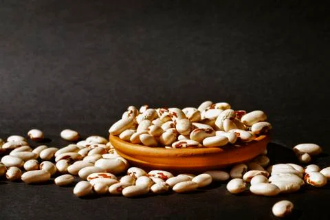 Heap of white beans Stock-Fotos