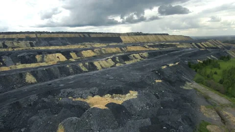 Heaps of coal 스톡 동영상 112618061