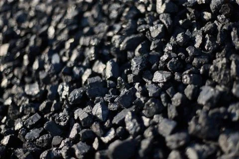 Heaps of coal Stock Photos
