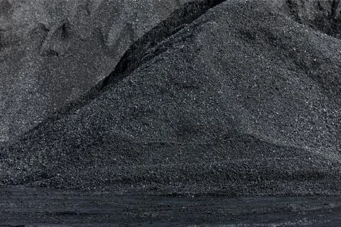 Heaps of coal - small depth of field Stock Photos