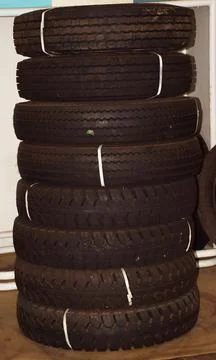 Heaps of Tyre Stock Photos
