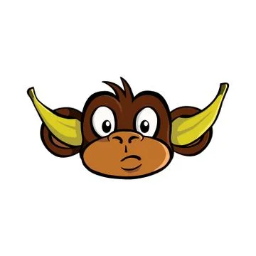 Hear no evil monkey Stock Illustration