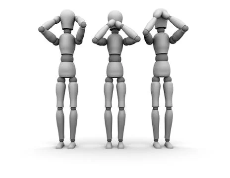 Hear, See, Speak No Evil 스톡 일러스트