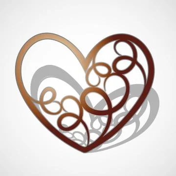 Heard icon flat design vector illustration background eps 10 Stock Illustration